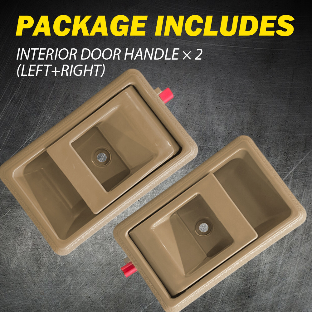 Inside Interior Door Handle Beige Left & Right 2PCS For Toyota Tacoma 1995-2000