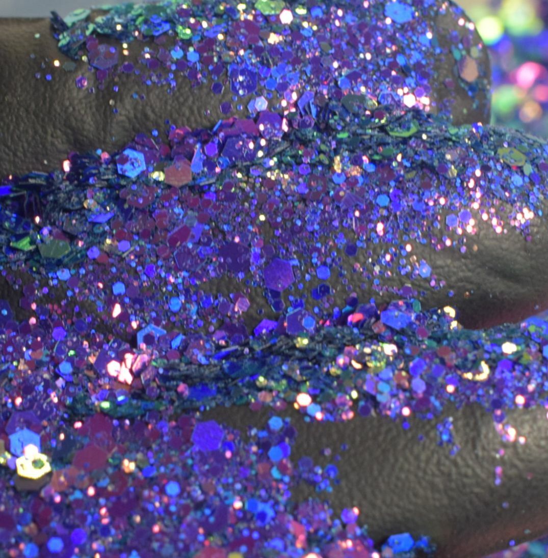 Purple Haze Mixed Chunky Glitter Metal Flake Tumbler Nail Crafts Paint Epoxy