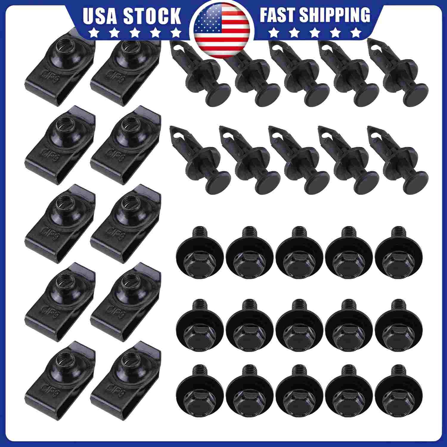 New 35Pcs Fastener Clip Fit For Honda And Most Of Car Models US Stock