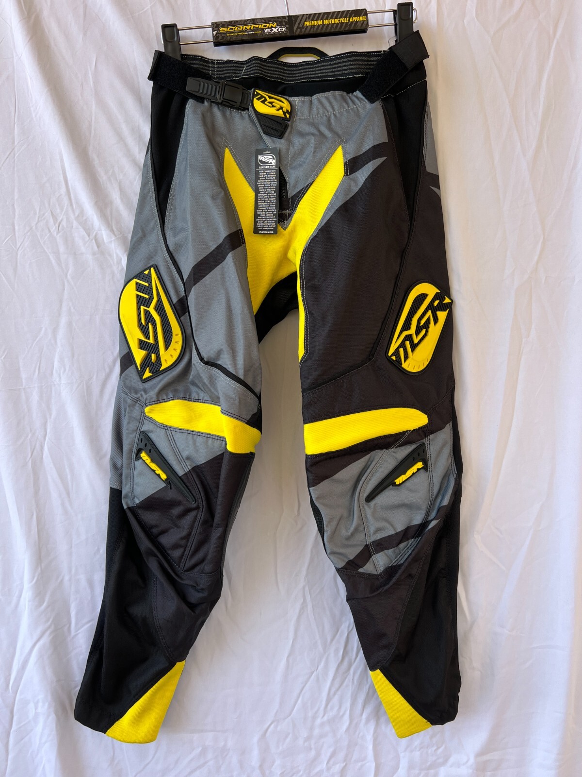 MSR Renegade Mens Off Road Motocross Pants Black/Gray/Yellow 28 CLOSEOUT