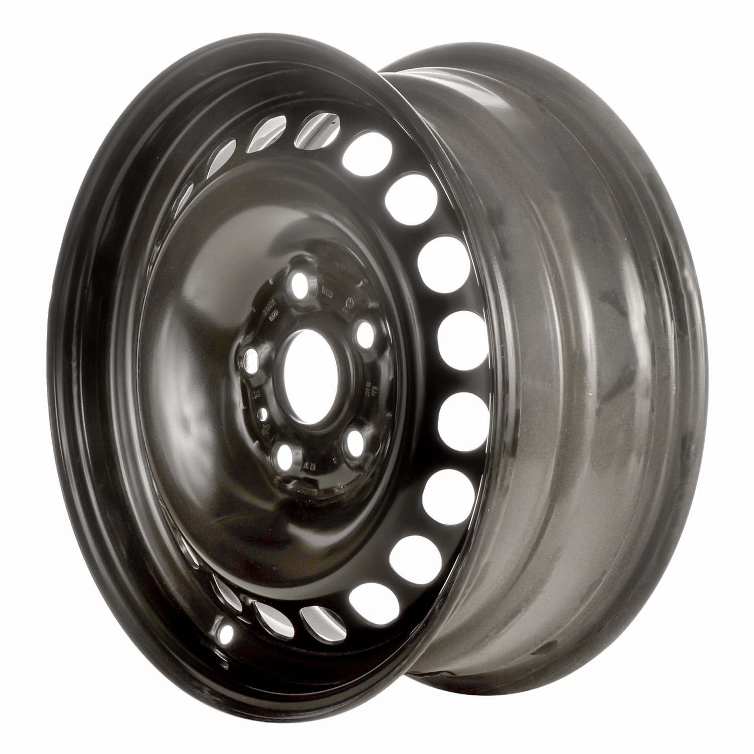 69765 Refinished Volkswagen Passat 2001-2005 15 inch Black Steel Wheel Rim