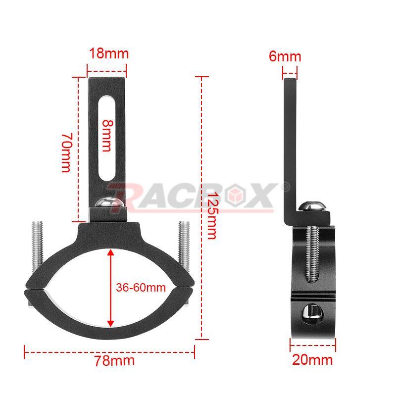 2X Motorcycle Headlight Mount Bracket Spot Fog Light Tube Fork Bar Clamp Holder
