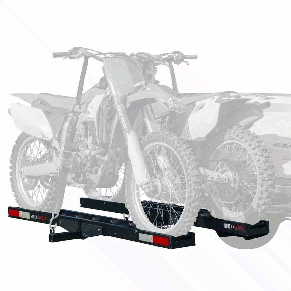 Black Widow Pro Black Anodized Aluminum Double Dirt Bike Carrier – 600 lb. Capac