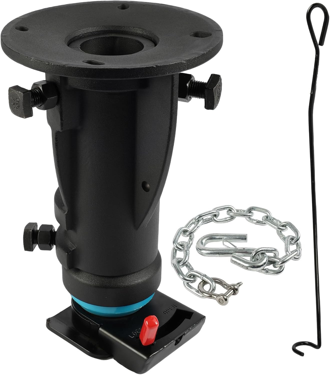 5th Wheel to Gooseneck Adapter 20000 lbs Height 12″-16″ Trailer Hitch Adapter
