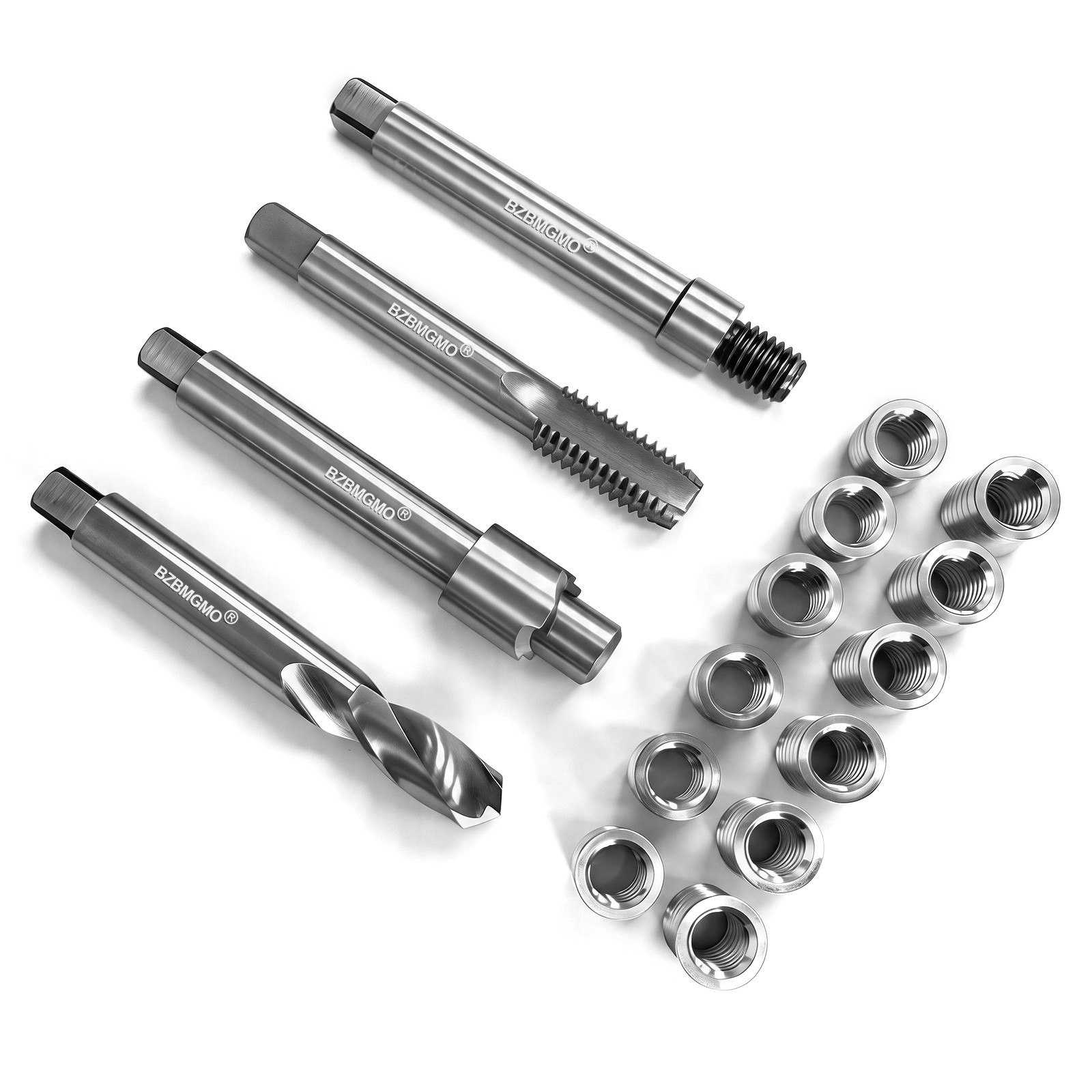 BZBMGMO 7/16-14 Inch SAE Thread Repair Kit,Stainless Inserts(3/4 & 1/2 Inch)