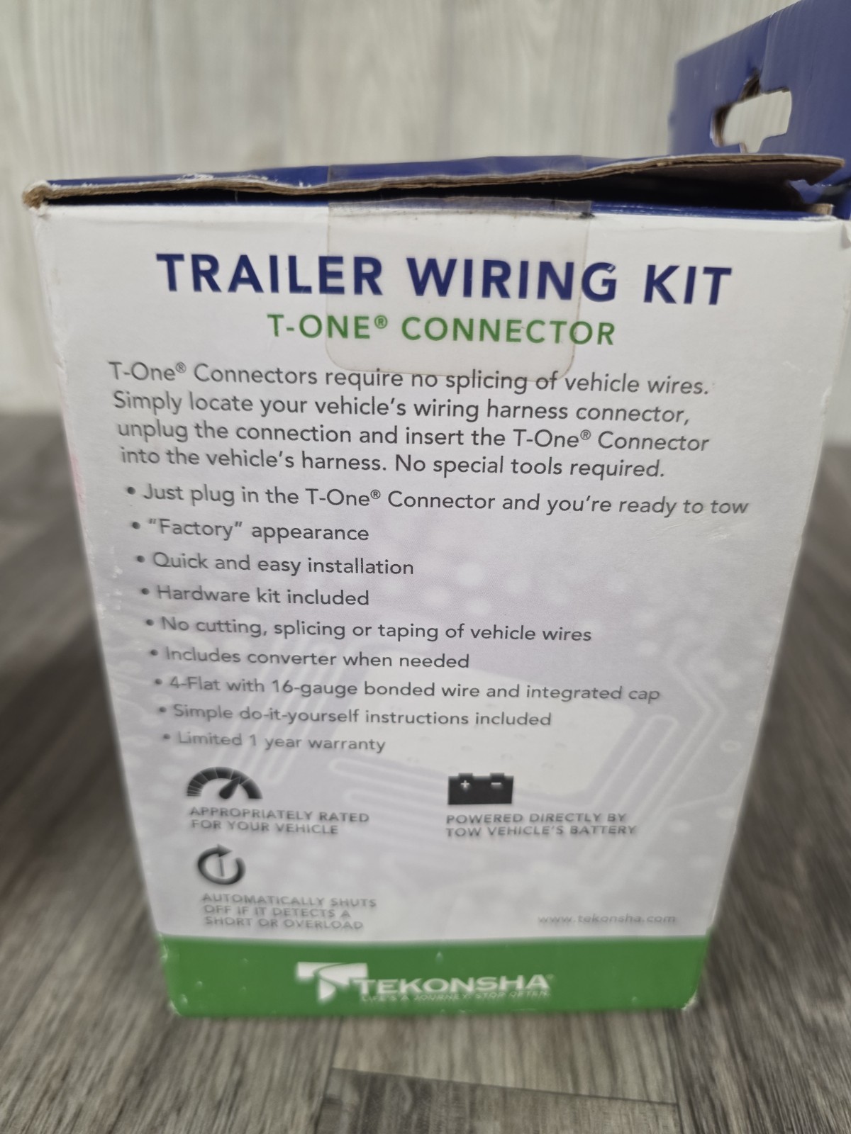 Tekonsha 118496 Vehicle End 4 Flat Trailer Wiring Connector