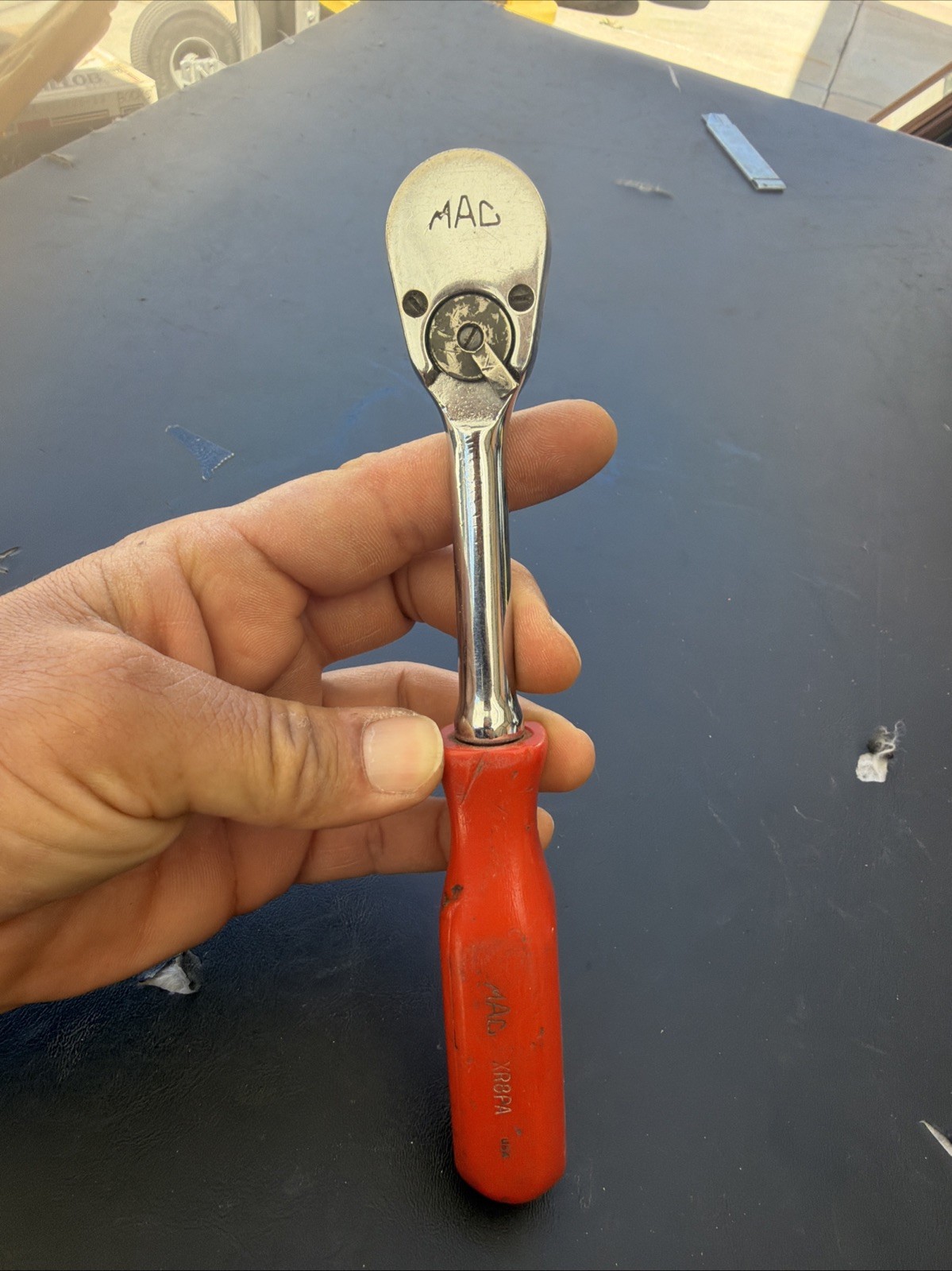 MAC Tools XR8PA 3/8″ DR Ratchet RED Socket Wrench Fixed Head 8″ USA ?