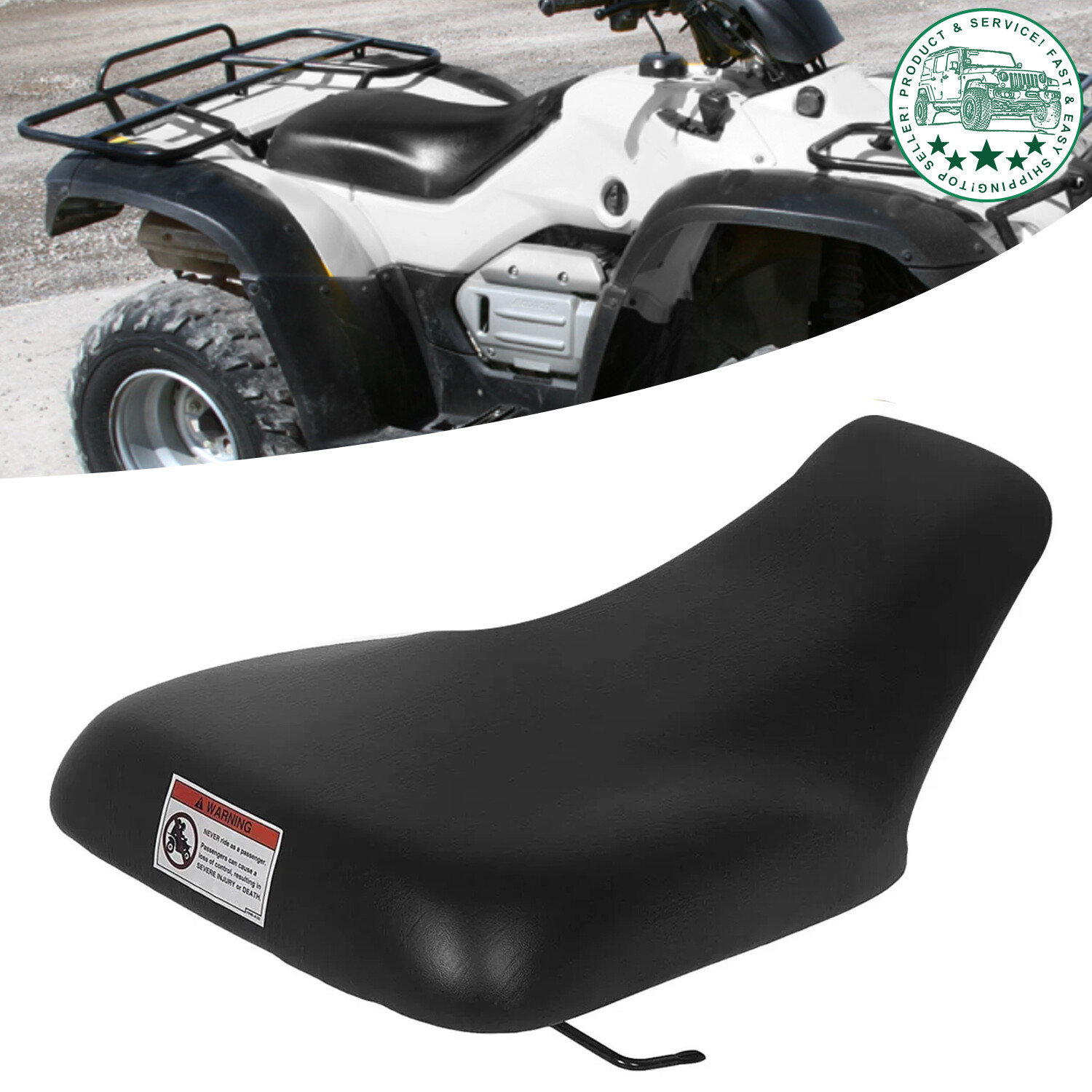 Complete Seat For Honda TRX350FE Rancher 400 4×4 AT 2004-2007 Black Seat For ATV