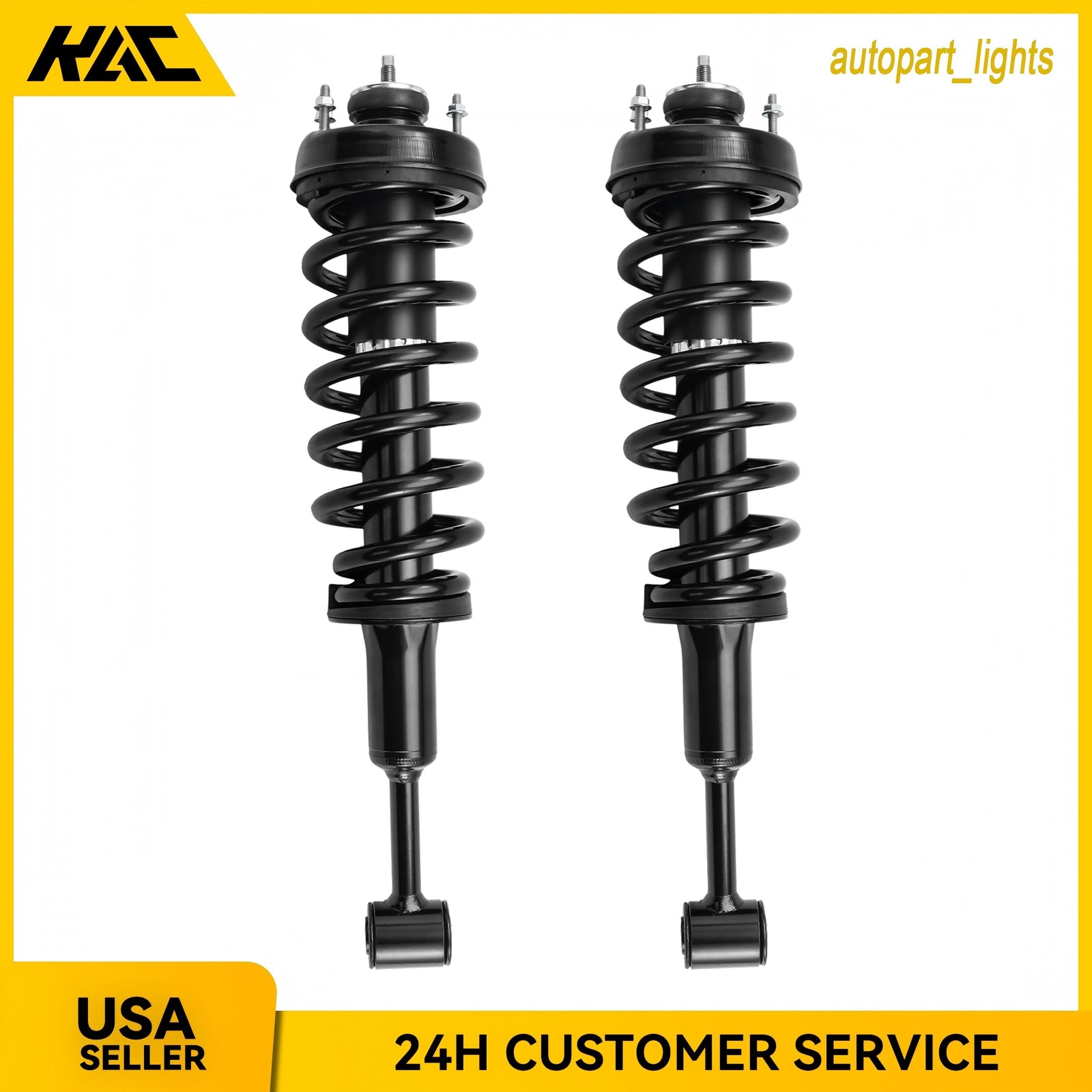 Pair Front Strut & Coil Spring Shock Assembly For 2006-2010 Mercury Mountaineer