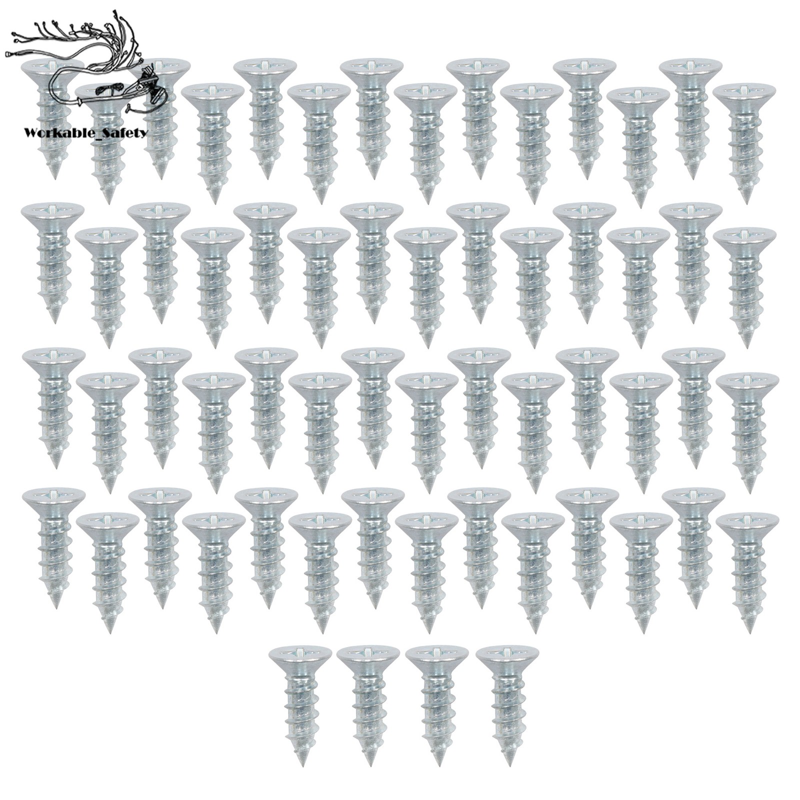 18 Pack 1′ E-Track Rail Set, Black Powder Coated Finish Fit For Trailers & Vans