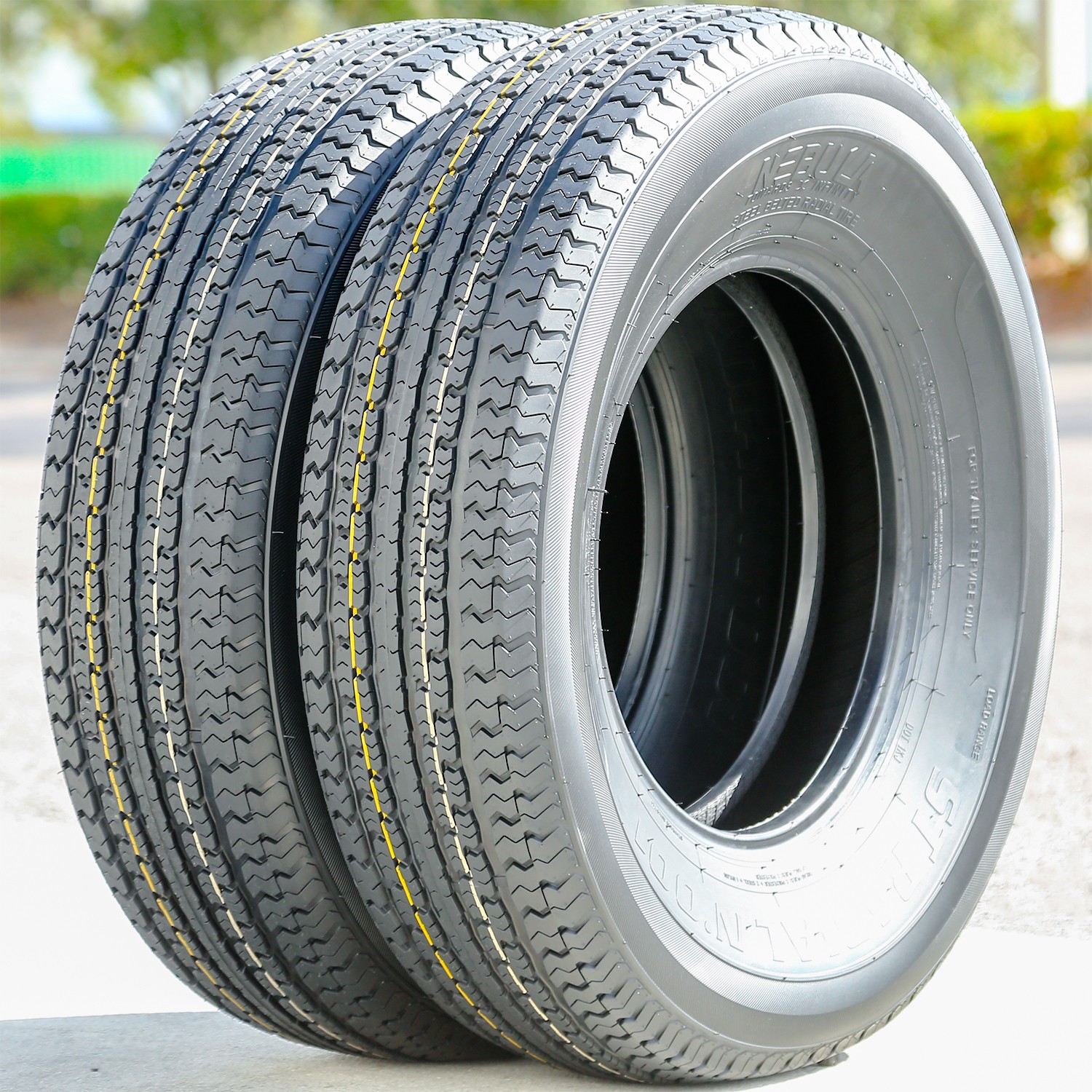 4 Tires Nebula ST Radial N’ 001 Semi-Steel ST 225/75R15 Load E 10 Ply (Thailand)