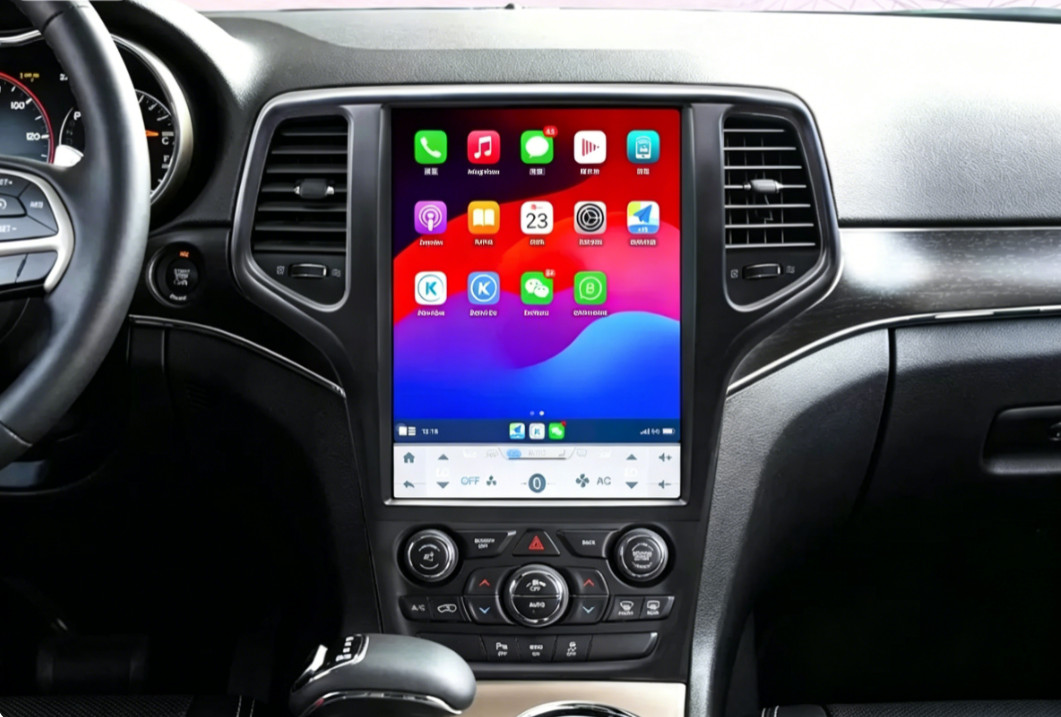 12.1″ Tesla Screen Android Car Stereo Radio GPS for Jeep Grand Cherokee 14-20
