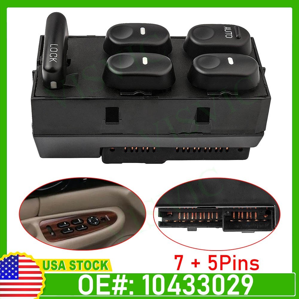 For Buick Century Regal Electric Driver Side Power Window Master Control Switch