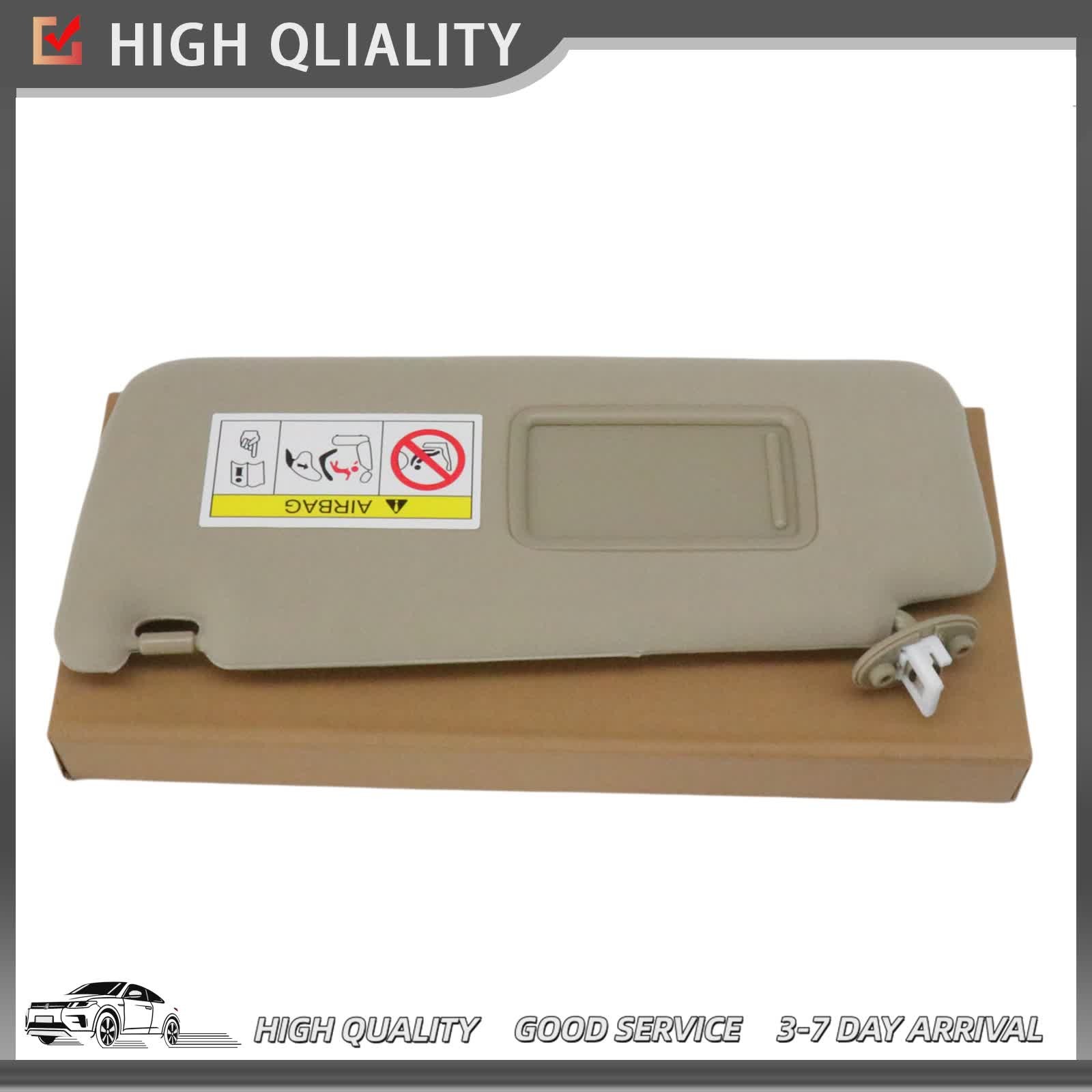 Sun Visor & Mirror Driver Beige For Lexus GX460 2010-2023 4.6L 74320-60D22-A0