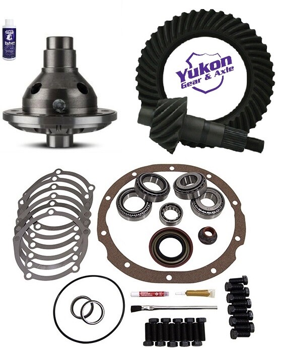 Ford 8″ 3.55 Ring and Pinion 28 Spline Traclok Posi Master Kit Yukon Gear Pkg
