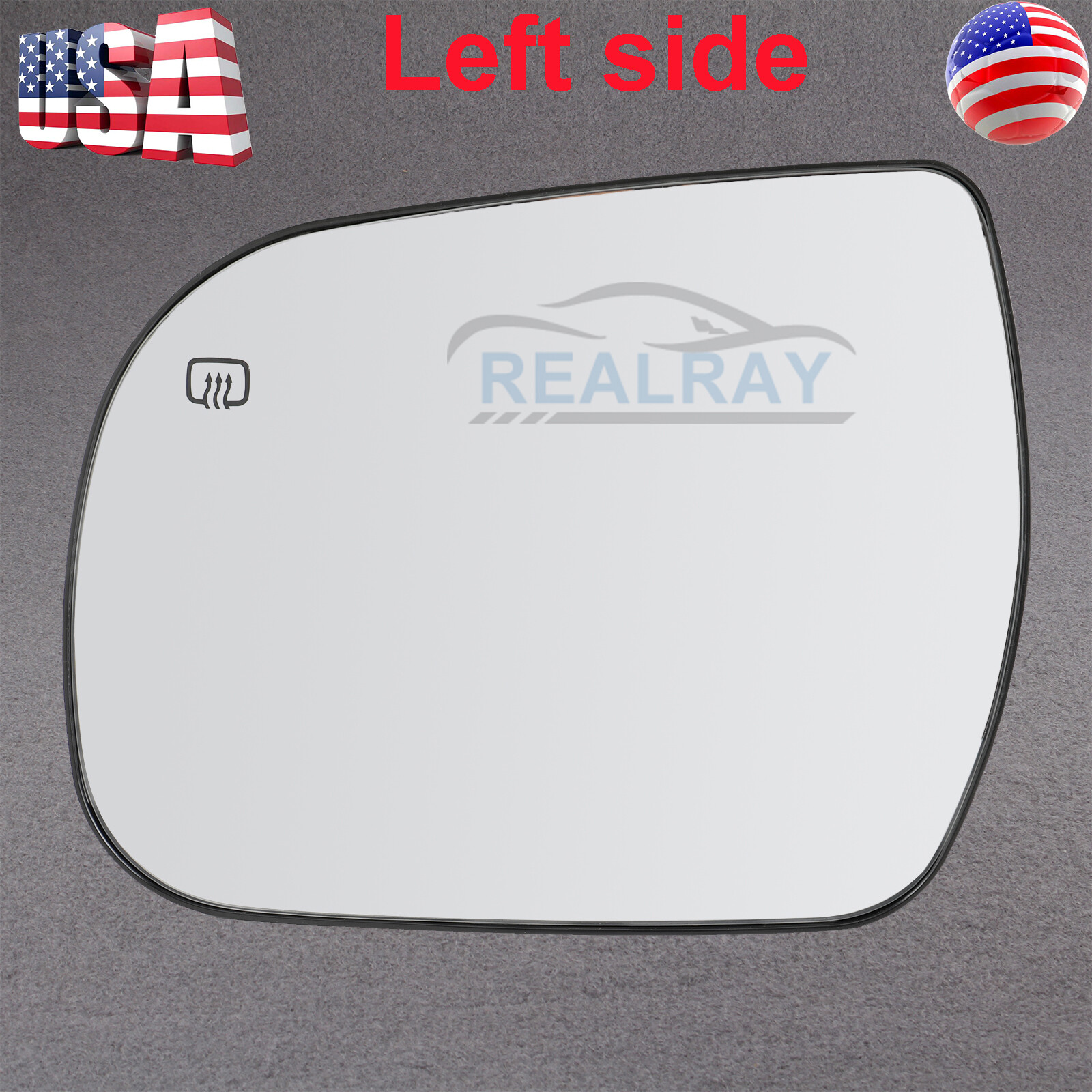Left Mirror Glass for Toyota Sienna 2011 2012 2013 2014 2015 2016 2017 2018 2019