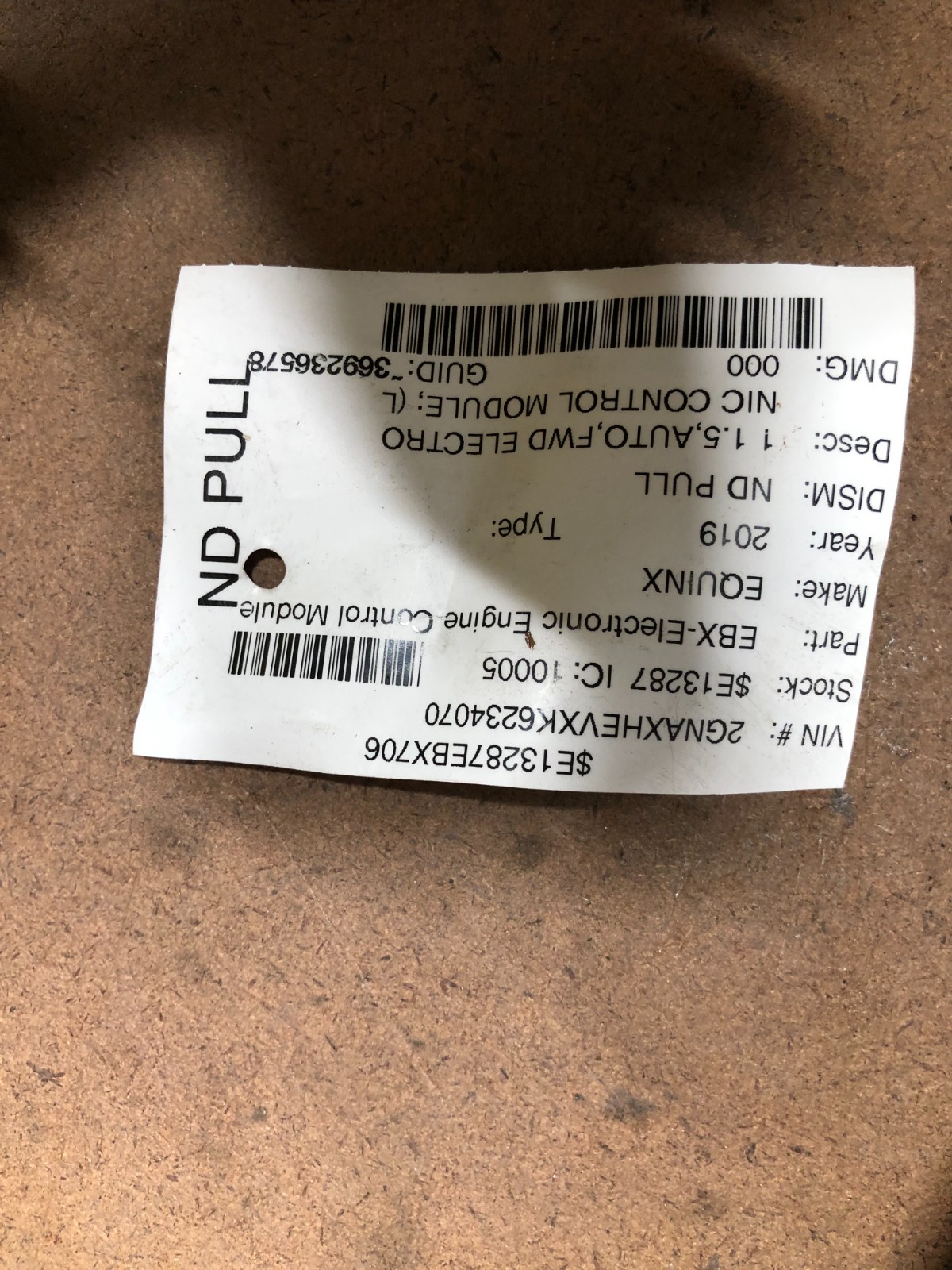 18 19 20 Chevrolet Equinox Engine Control Module ECU PCM 12669908 12697837 E80