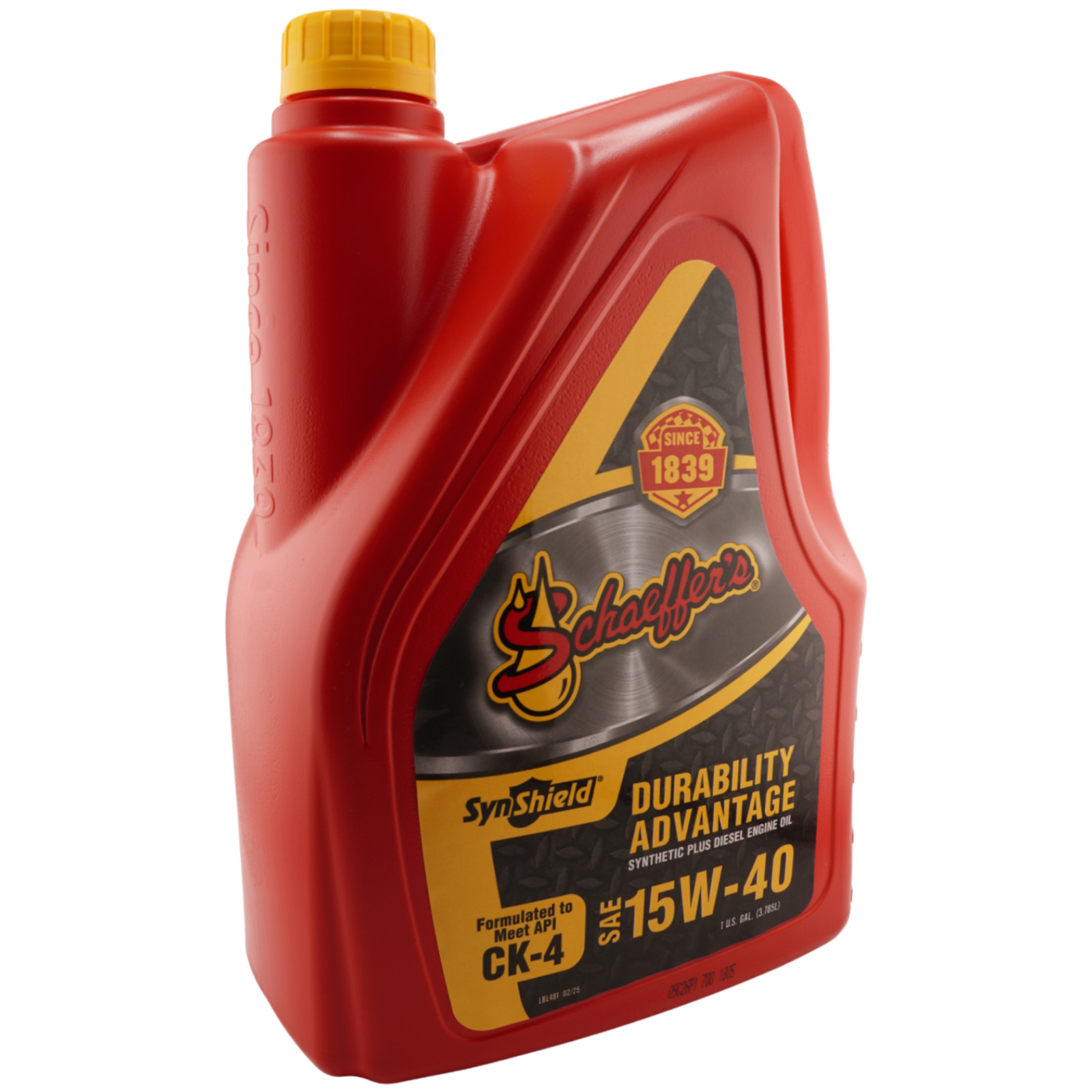 Schaeffer’s 700 SynShield 15W-40 CK-4 Diesel Engine Oil 1 Gallon