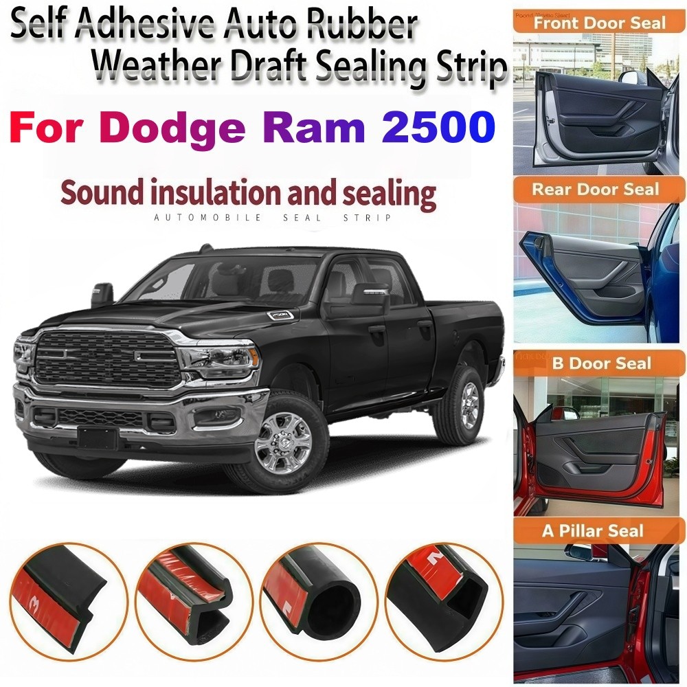 For Dodge Ram 2500 p Door Rubber Seal Strips Weather Draft Wind Noise Reduction
