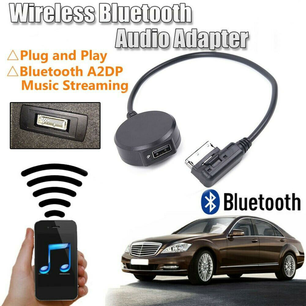 Input Audio Wireless Bluetooth USB-Adapter music AUX Cable for Mercedes Benz MMI