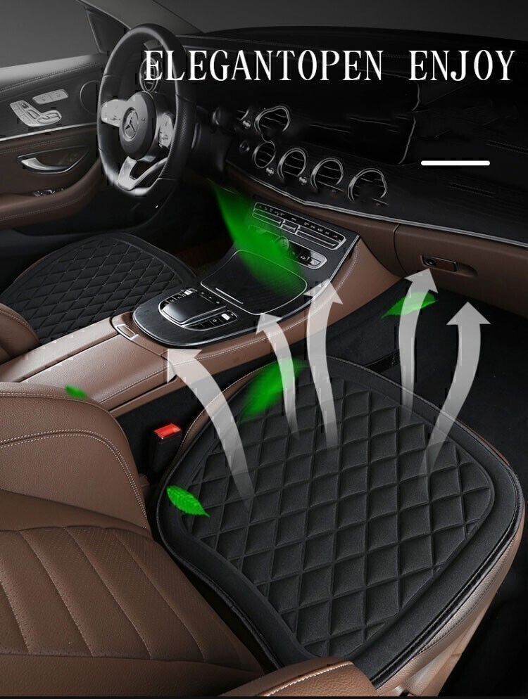 Car Seat Cushion Breathable Seat Pad Mat Cover Memory Foam Non Slip Bottom ~