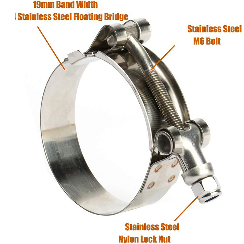 2″-4″ Inch Stainless Steel T-Bolt Clamp Intercooler Silicone Hose Coupler Turbo