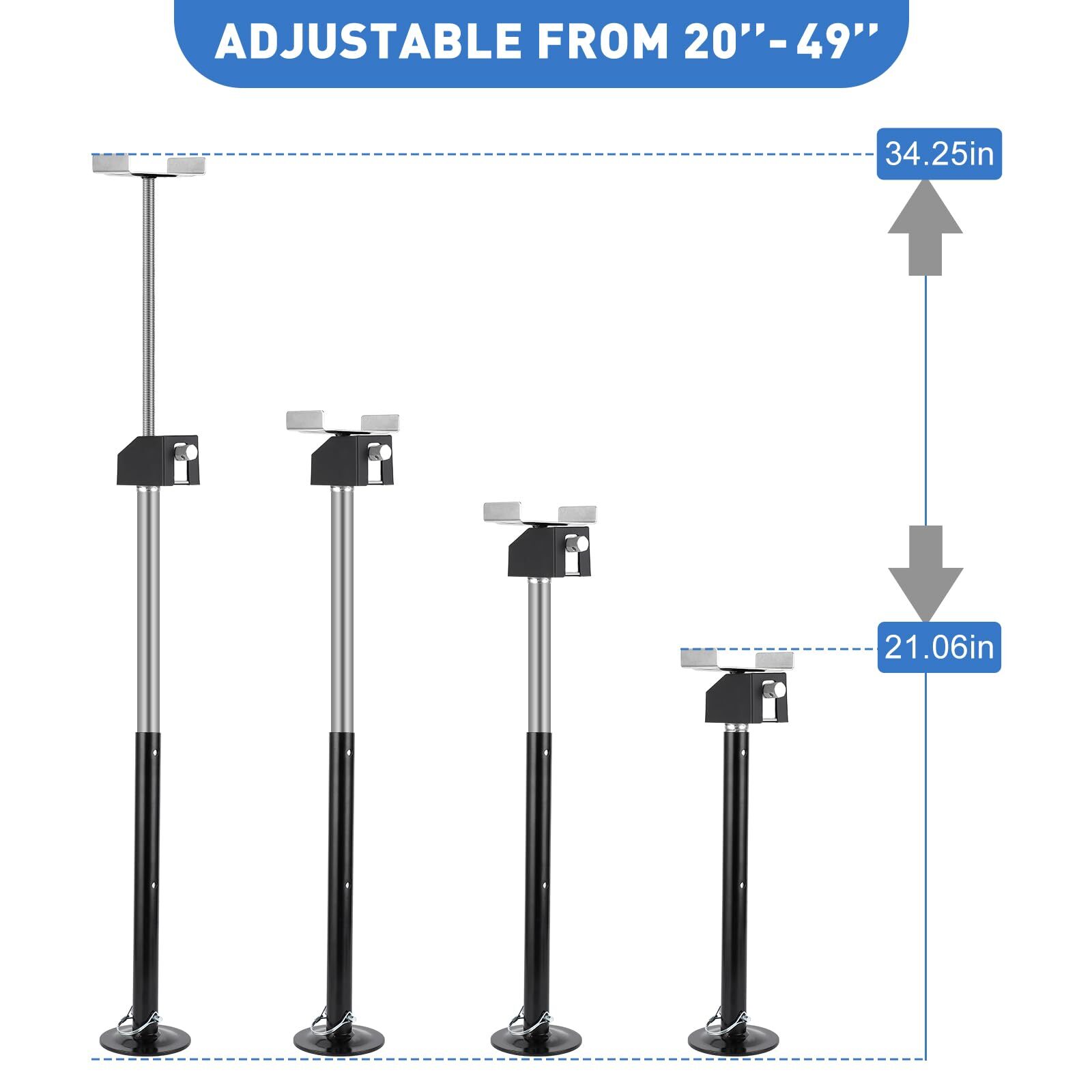 4 Pack RV Slide Out Stabilizer Jacks 5000lbs Adjustable Camper Support 21″ – 34″
