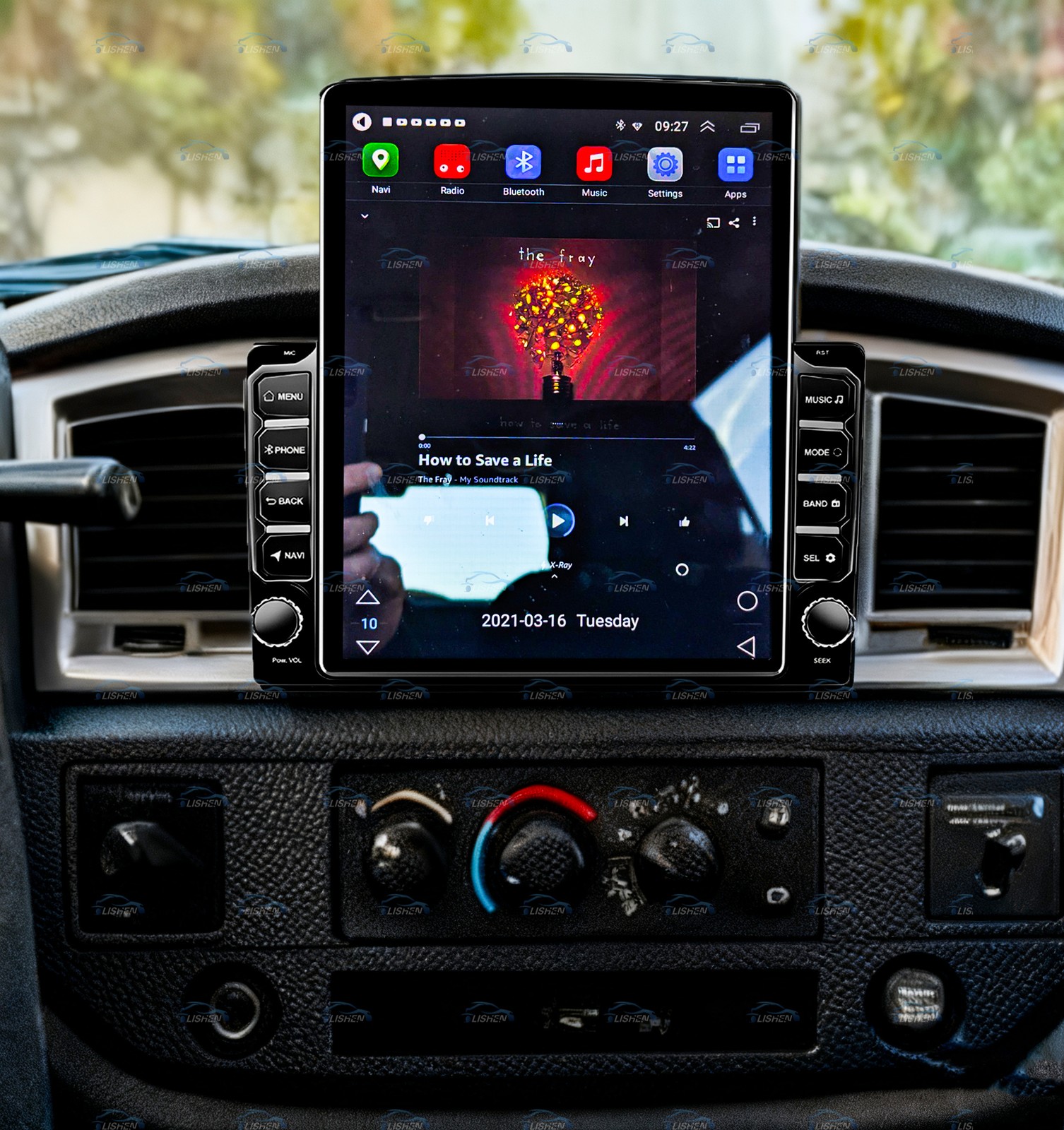 9.7″ CarPlay For 2006-2008 Dodge Ram 1500 2500 3500 Car Stereo Radio GPS WIFI BT