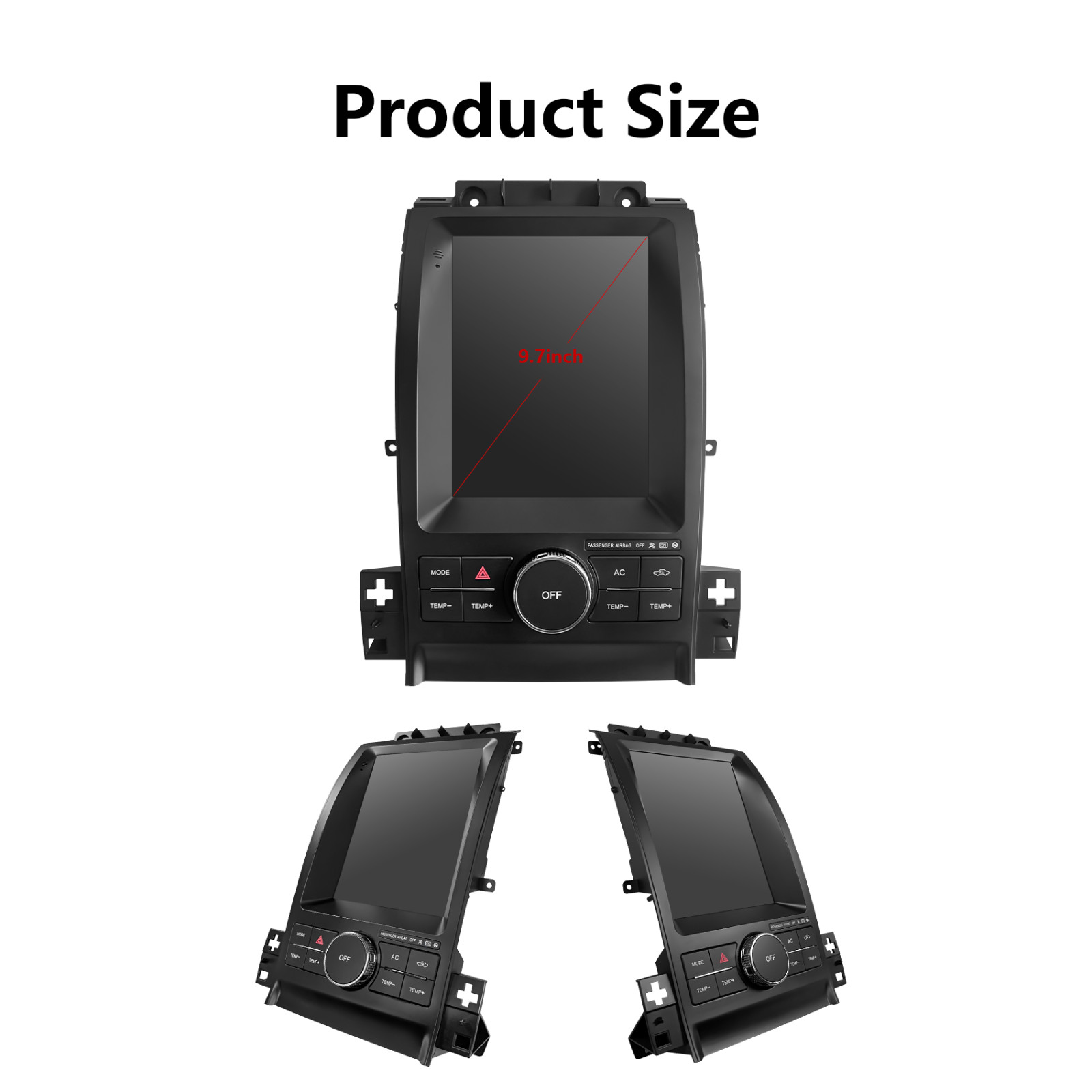 9.7″ Vertical For Ford Taurus 2013-19 Android Radio Carplay Wifi Gps Car Stereo