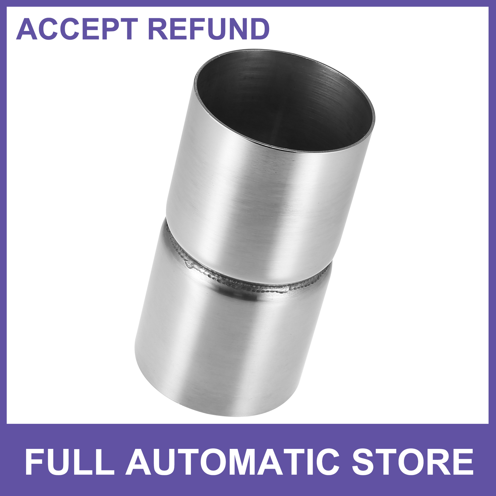 Single 2.5″ ID to 2.5″ ID Stainless Steel Exhaust Pipe Adapter Reducer Universal