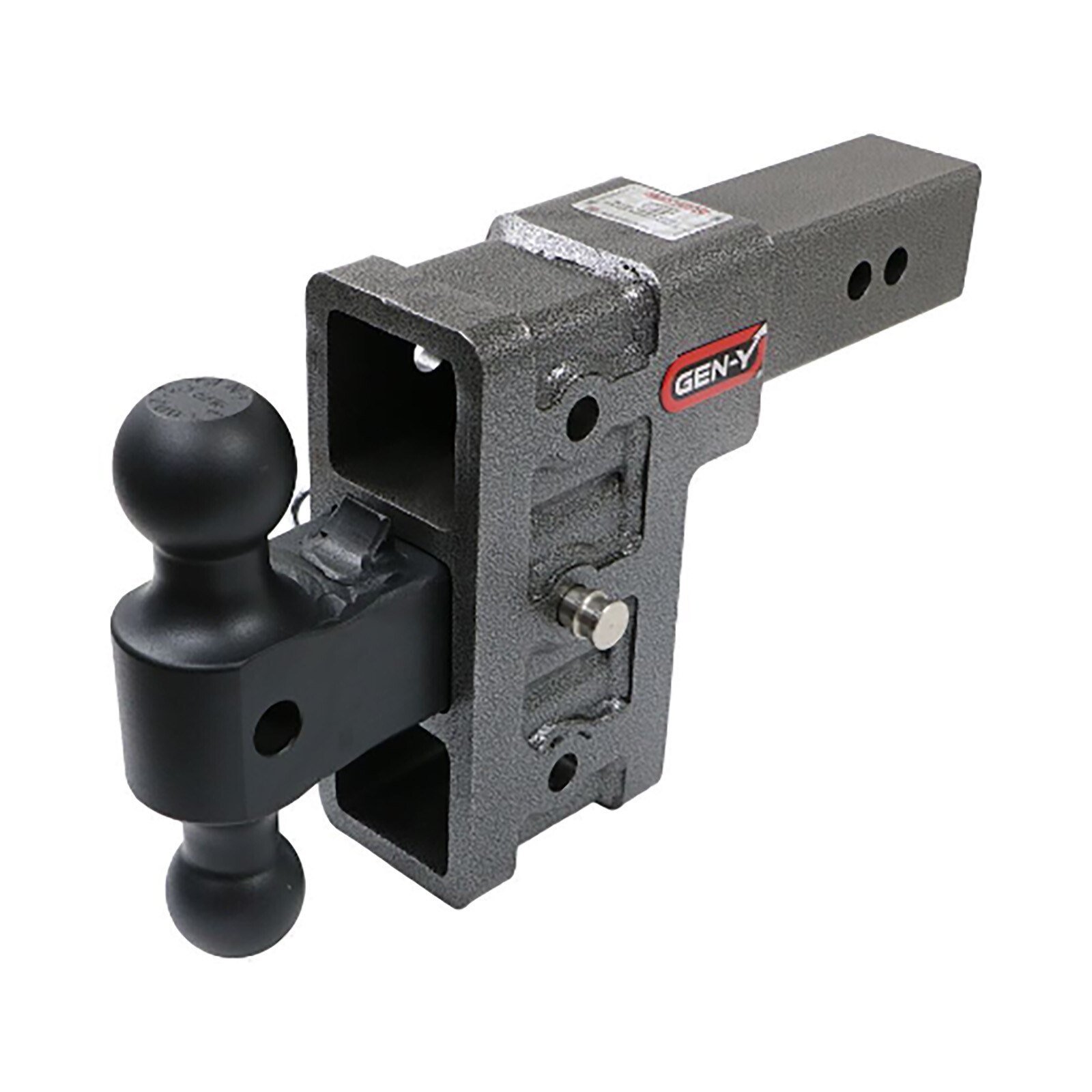 Gen-Y Hitch Mega Duty 6″ Drop 3″ Shank Receiver 3.5K TW 32K w/ Dual Ball Mount