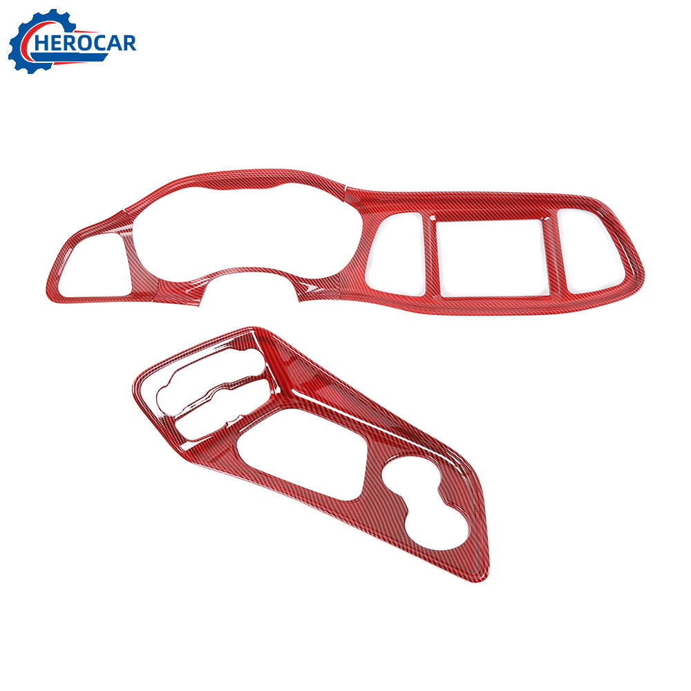 Dashboard Panel Gear Shift Panel Cover Trim Decor For Dodge Challenger 2015-2023