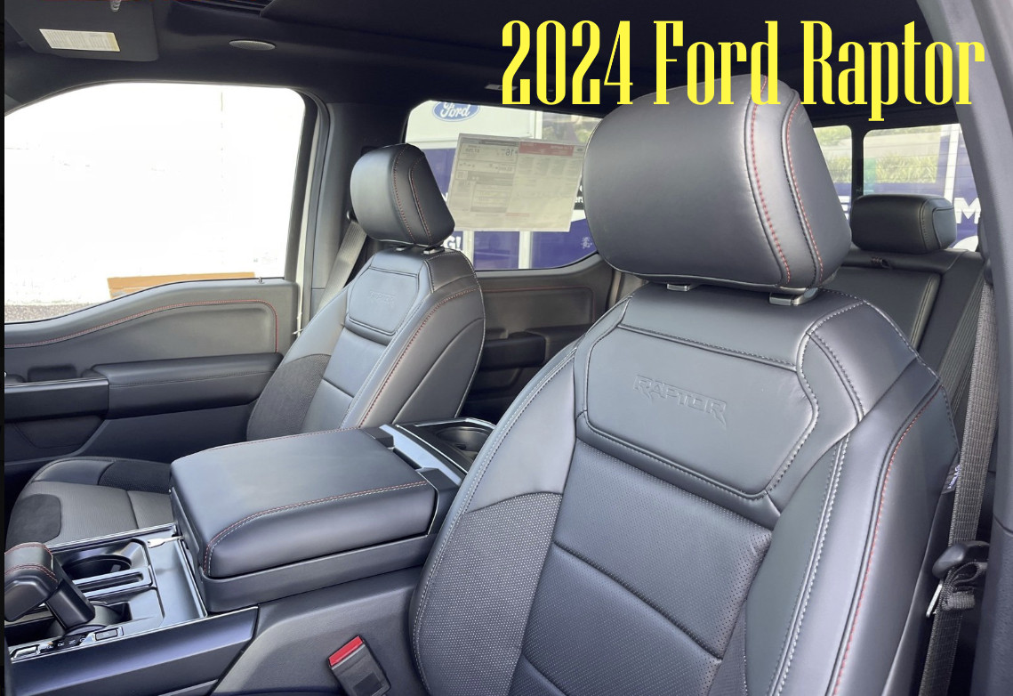 OEM FORD F150 RAPTOR NEW TAKE OFF LEATHER SEAT UPHOLSTERY 2021 2022 2023 2024