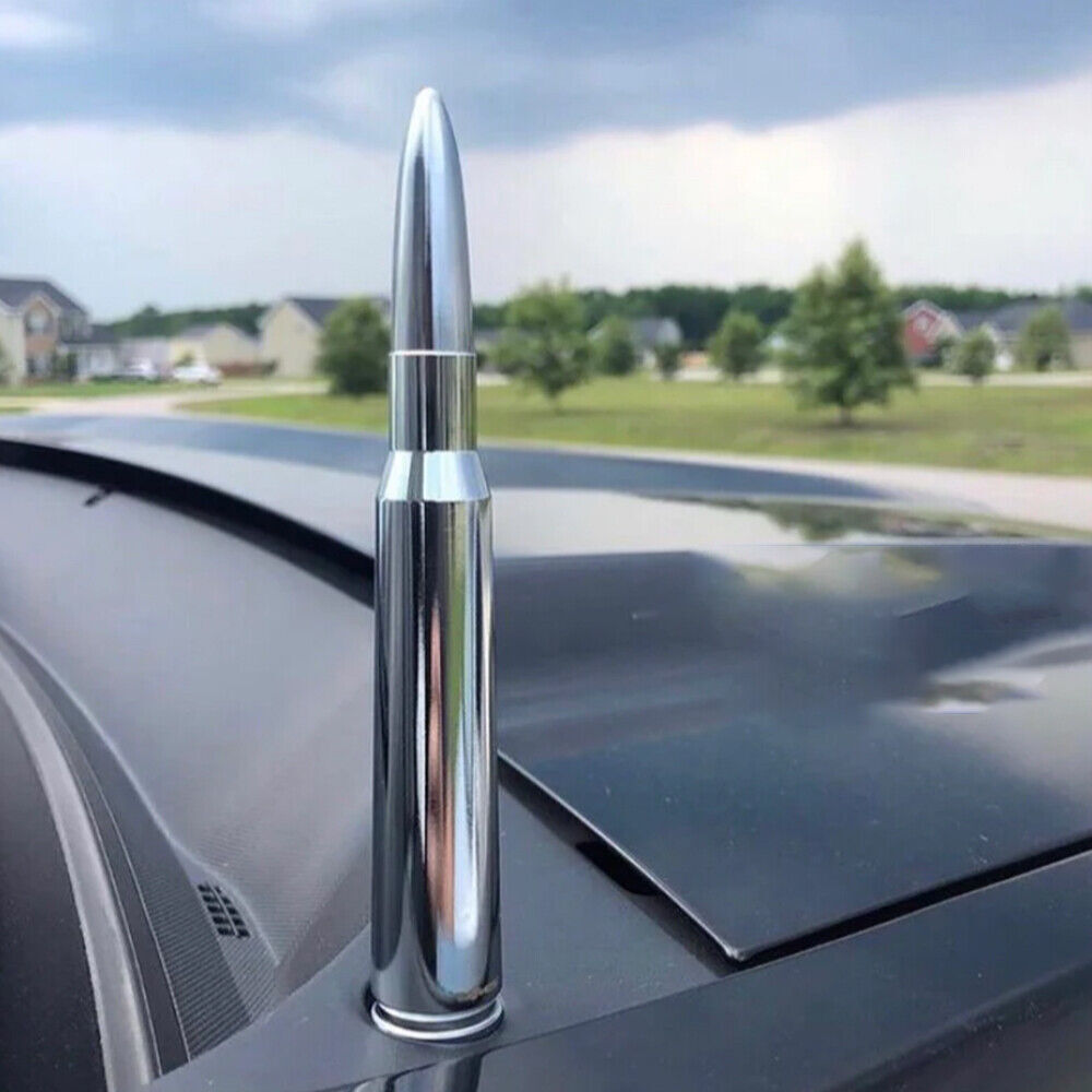Silver BULLET ANTENNA 50 CAL for CHEVROLET SILVERADO 1500/2500/3500/GMC SIERRA