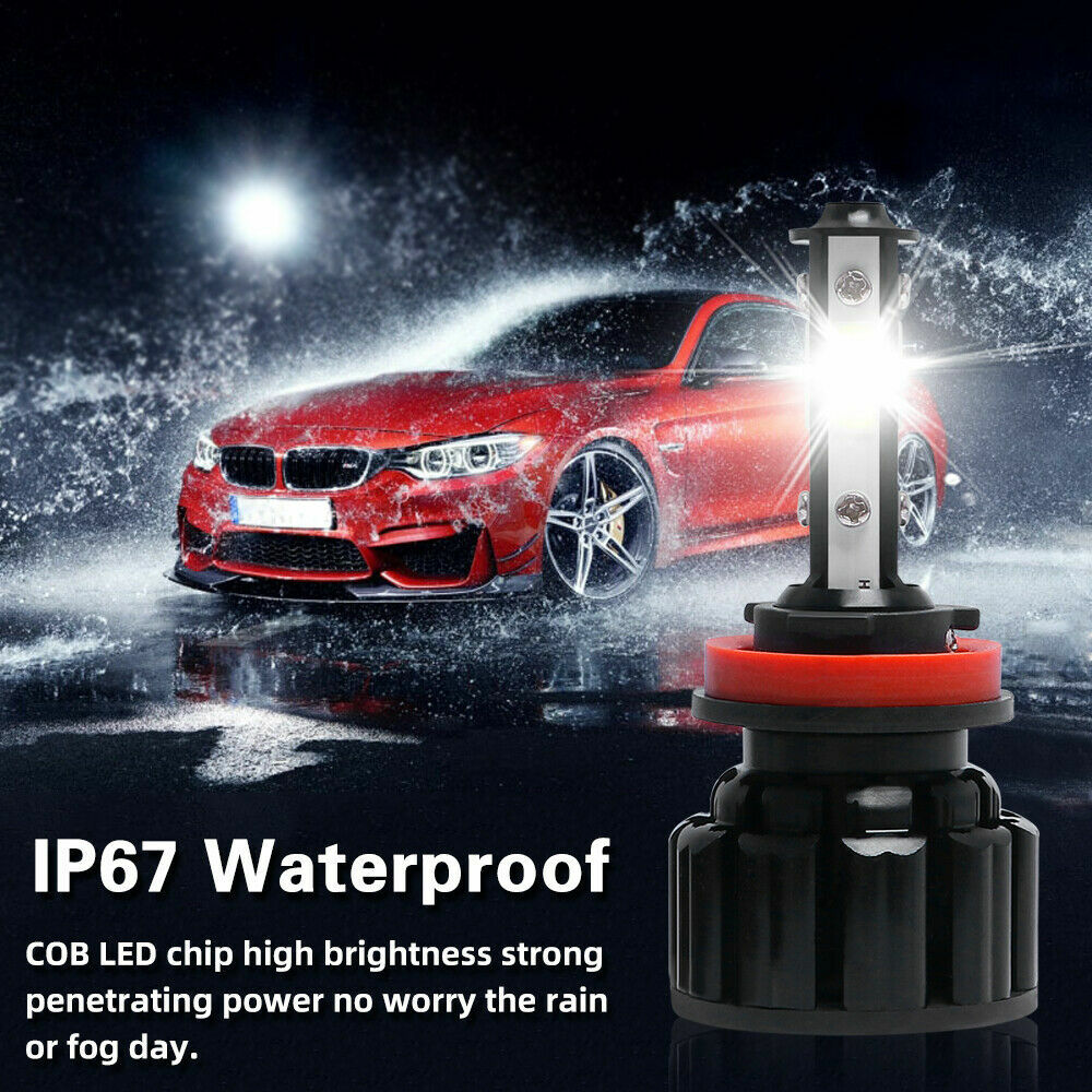 20PCS H11 6000K LED Headlight High Low Beam Bulb 120W 20000LM White DICN 4 Sides