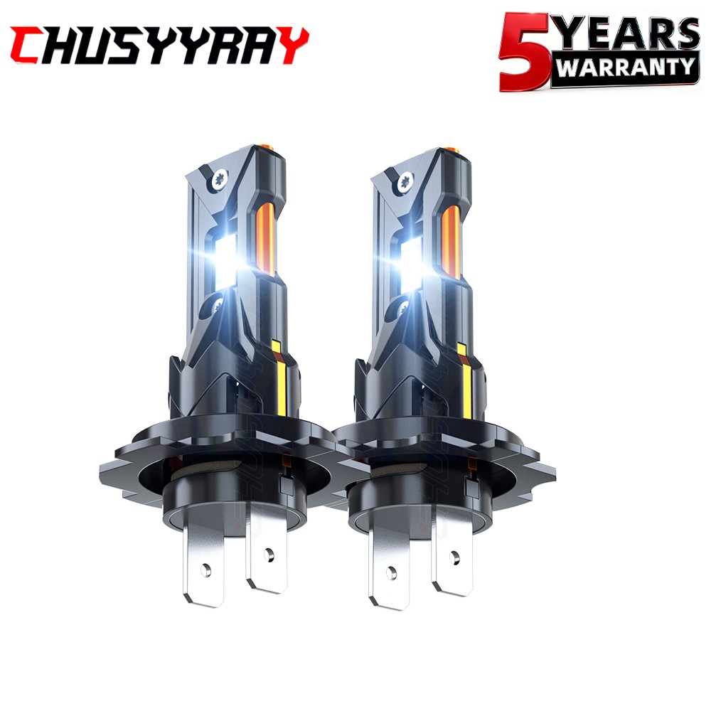 2x H7 LED Headlight Bulb Kit High Low Beam 80000LM Super Bright 6500K White E4EA