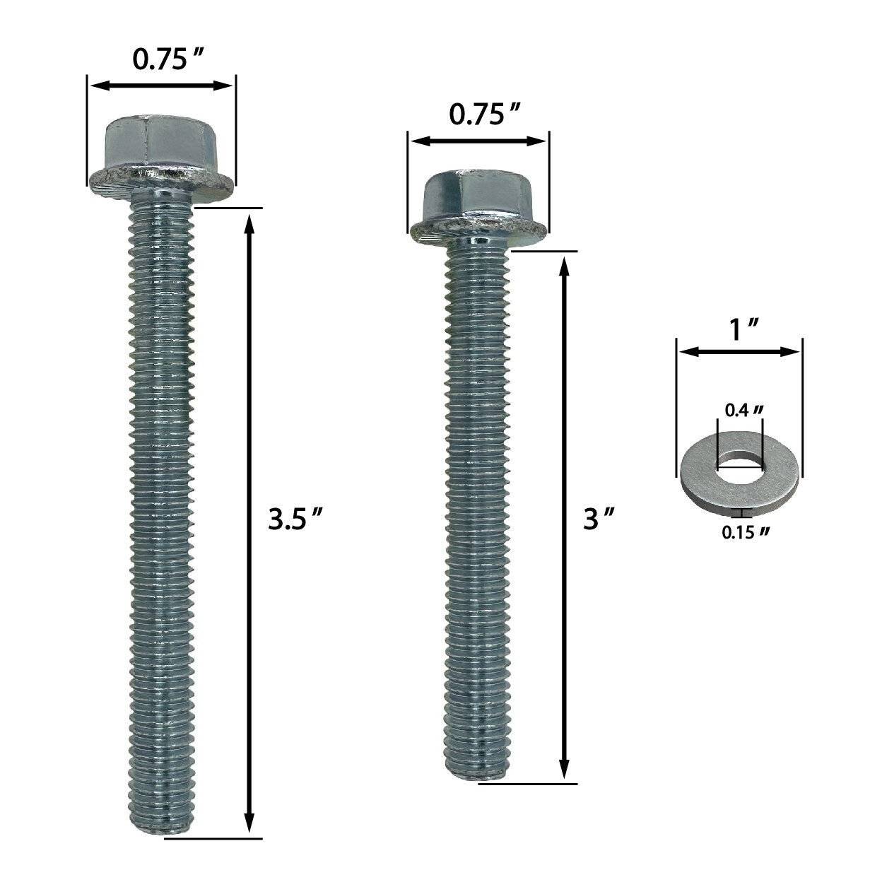 SAE Engine Stand Bolt Kit 3/8-16 for Chevy SBC, BBC – Small & Big Block V8, V6