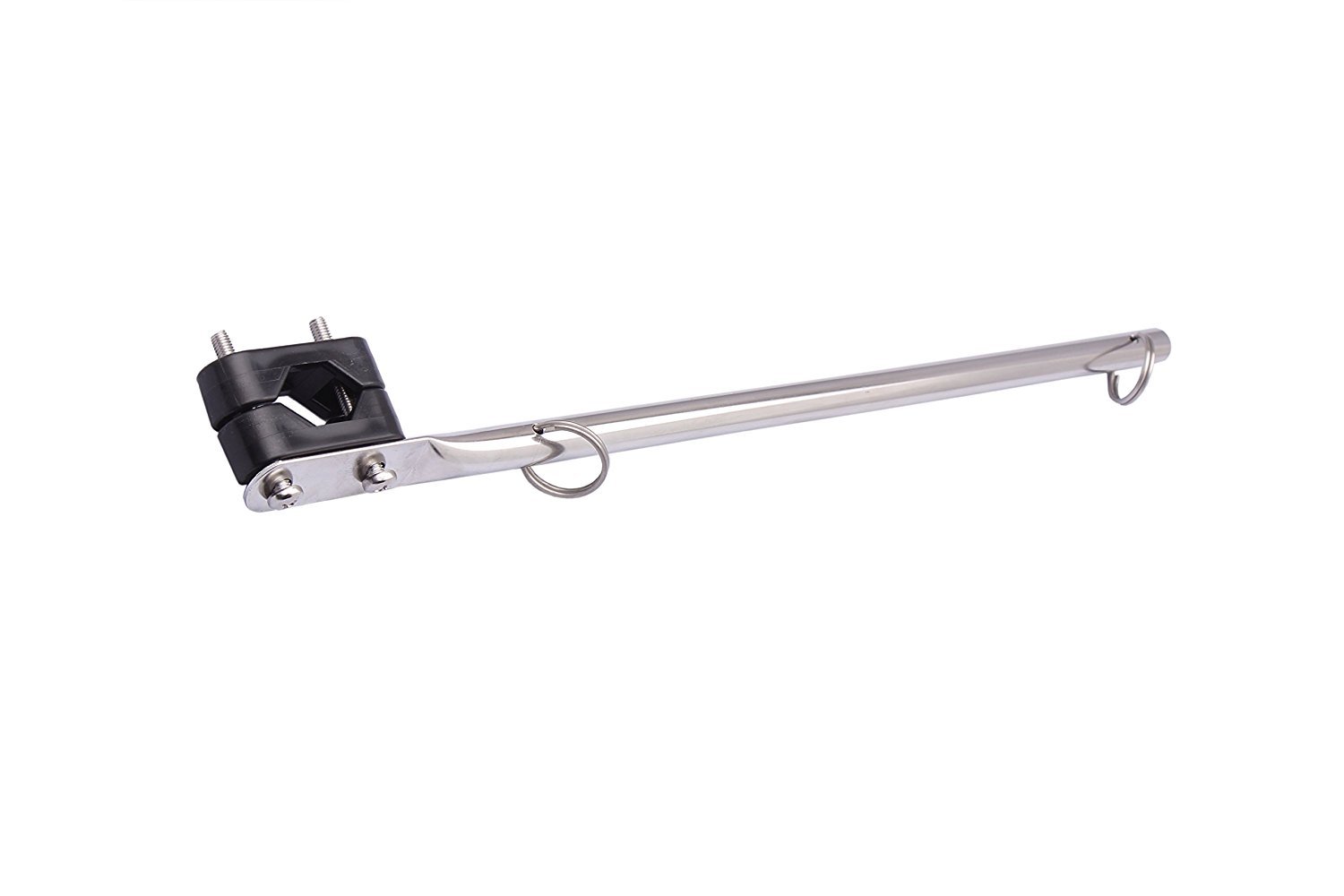 2X Stainless Steel Boat Flag Pole Holder fit 7/8″ – 1″ Rail Mount Pontoon/Kayak