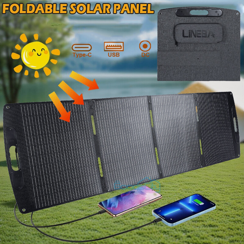 NEW IP65 Solar Panel Portable & Foldable 100W/200W/400W for RV Camping Home