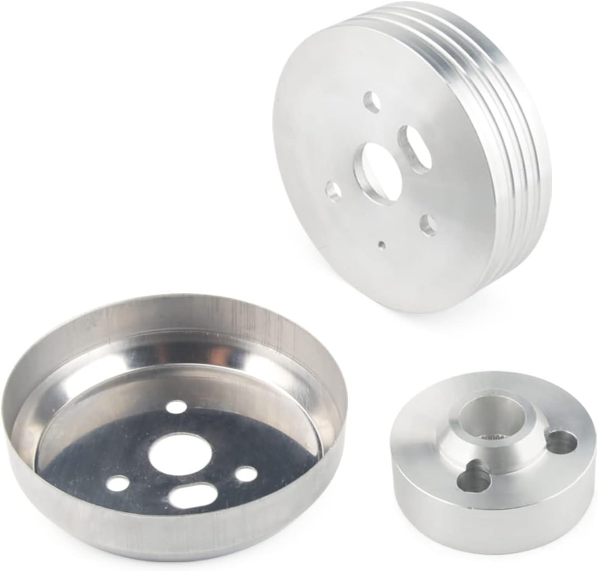 For GM Chevy 5 & 6 Hole Steering Wheel Polished Hub Adapter Flaming River Ididit