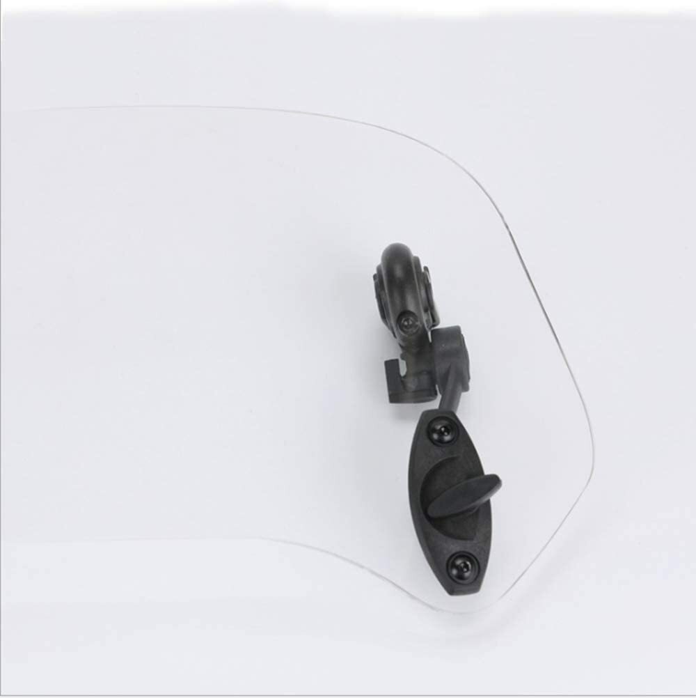 Adjustable Windshield Clip On Extension Spoiler Wind Deflector For Motorcycle
