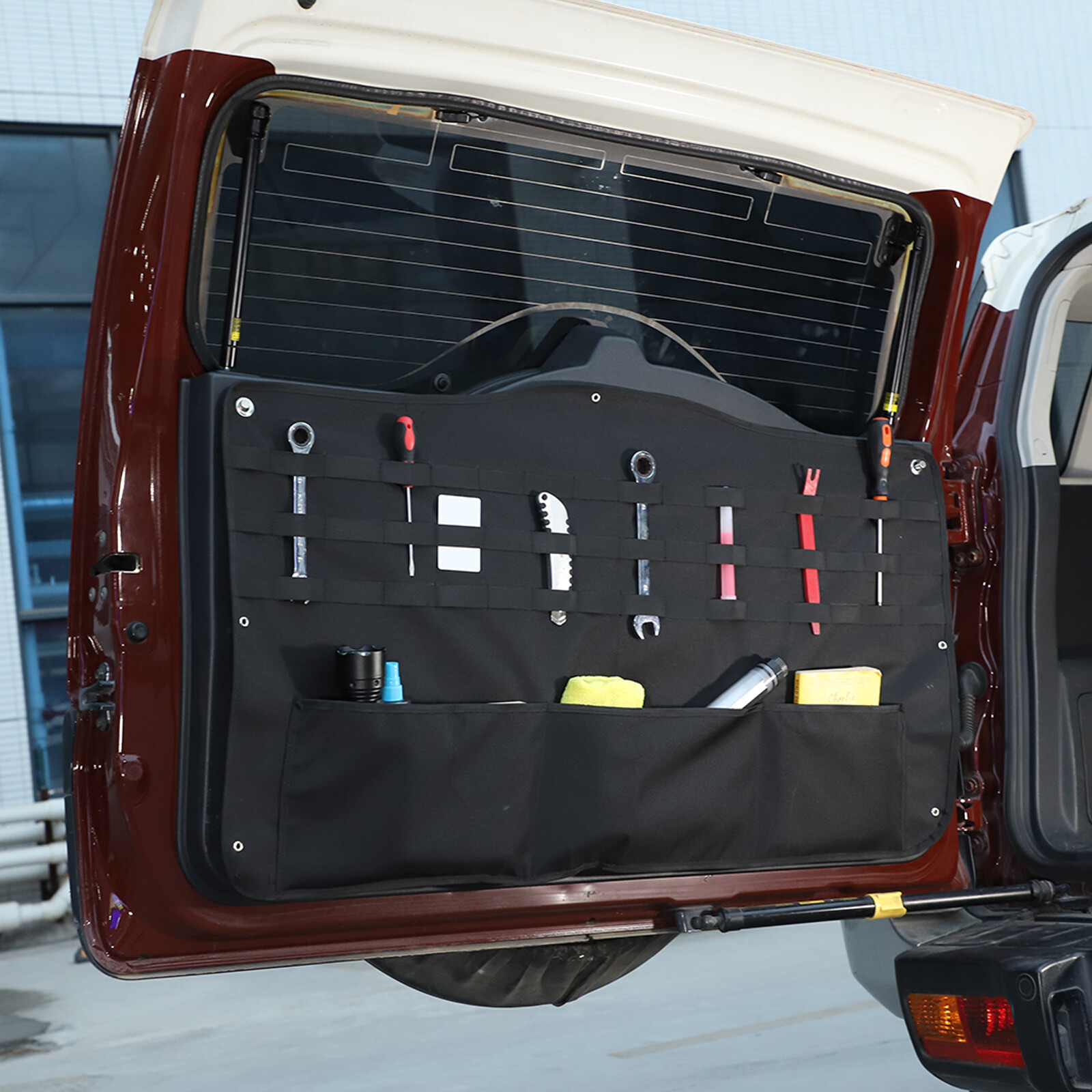 Tailgate Rear Door Cargo Trunk Storage Bag Organizer For Toyota FJ Cruiser 07+