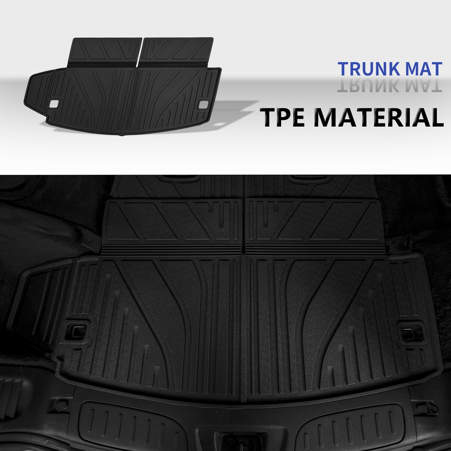 For 2016-2026 Dodge Durango Floor Mats Backrest Mat Trunk Cargo Liners TPE