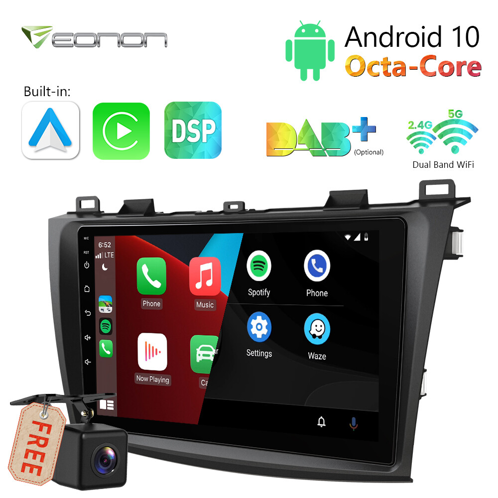 For Mazda 3 2010 2011 2012 2013 Car Stereo Android 10 8Core 9″ GPS Radio CarPlay
