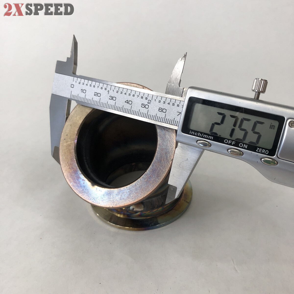 45 Degree Elbow 2″ Conversion Adapter V-band size (1.83″ I.D. 2.75″ O.D.)