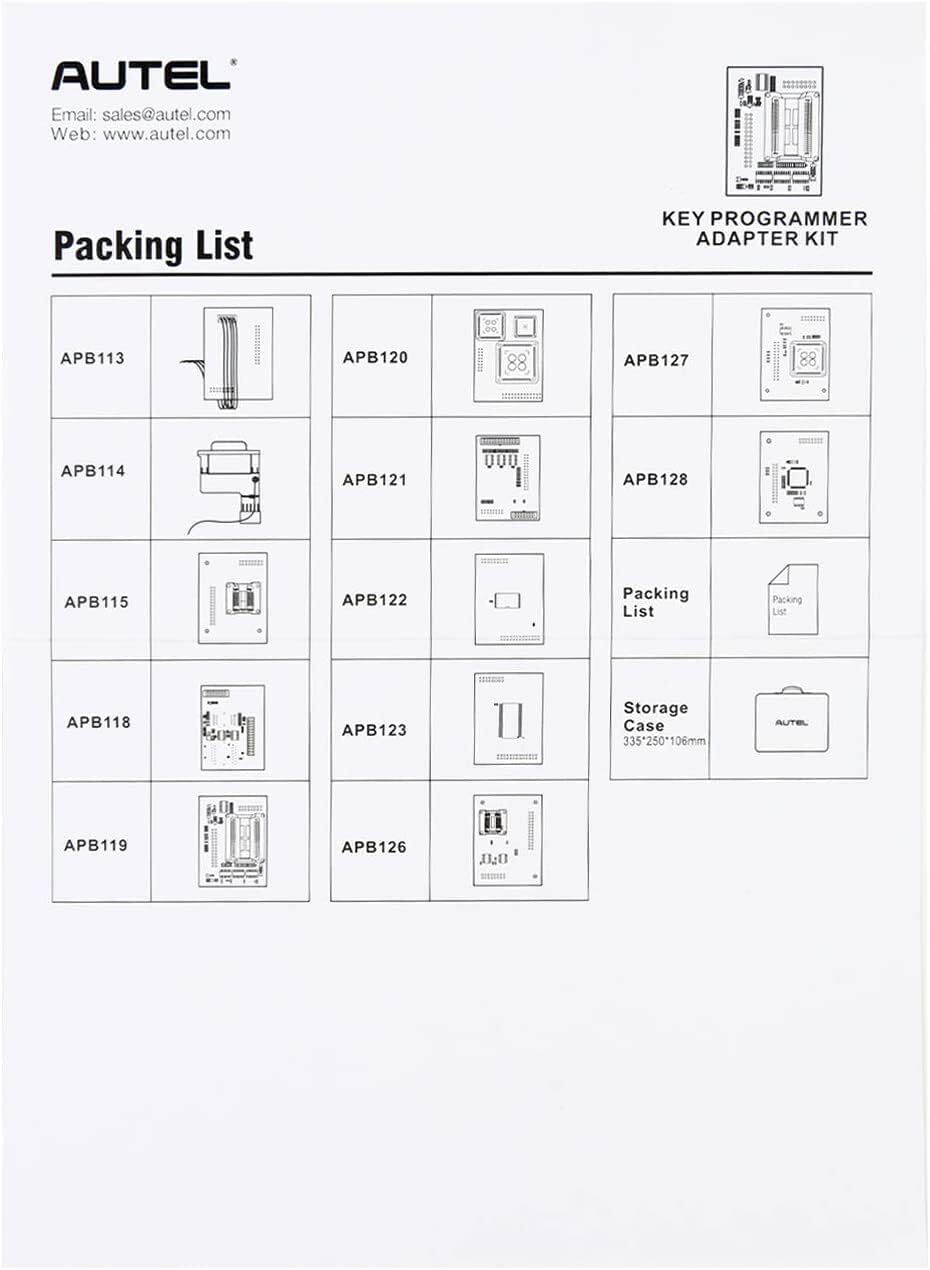 Autel IMKPA MaxiIM Expanded Key Programming Adapter Kit for IM608PRO IM508 IM608