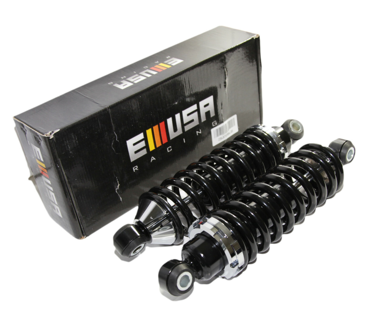 1 Pair Rear Street Rod Coil Over Shock w/300 Pound Black Coated Springs