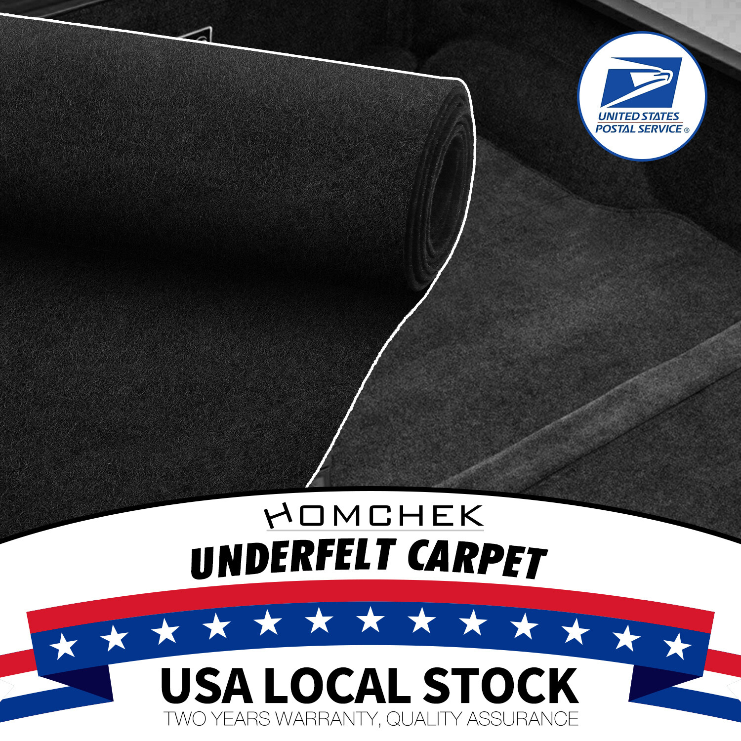 79″x26″ Black Universal Automotive Carpet High Quality 13 oz. Car/Truck Carpet
