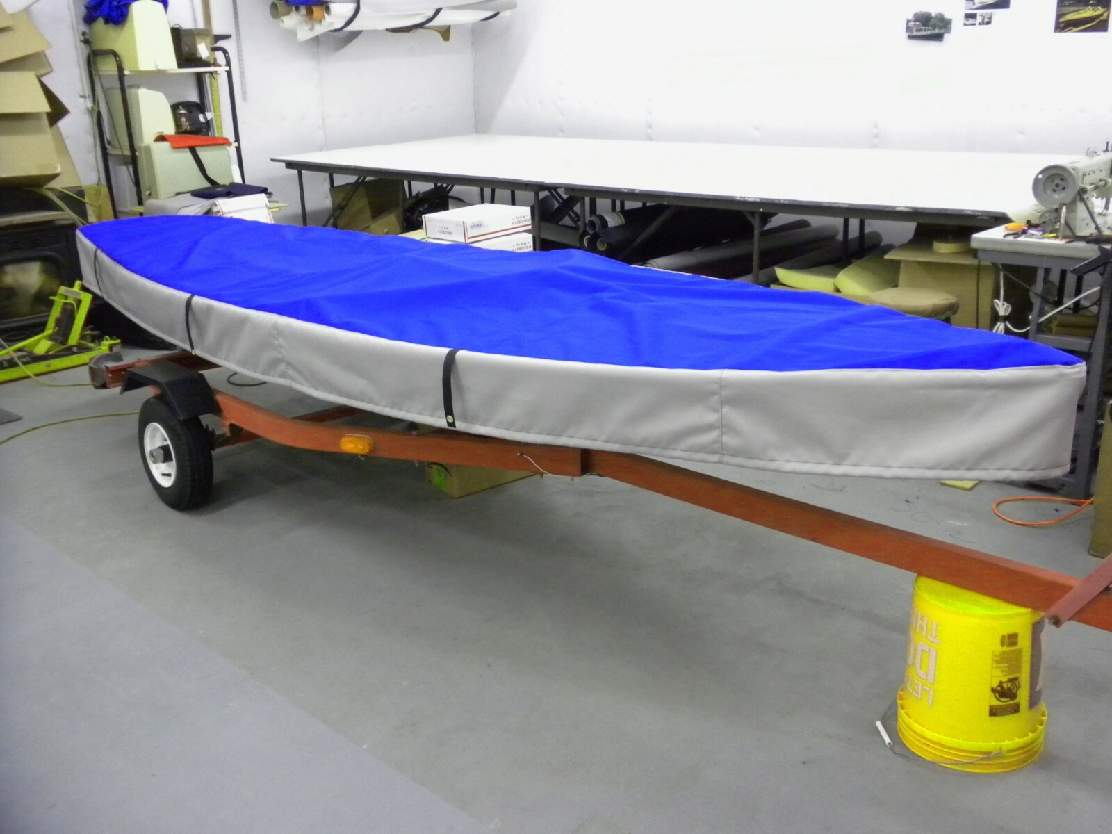 Sunfish Sailboat Cover Marine Fabric w/Bungee Cord perimeter Sunfish Sail Boat