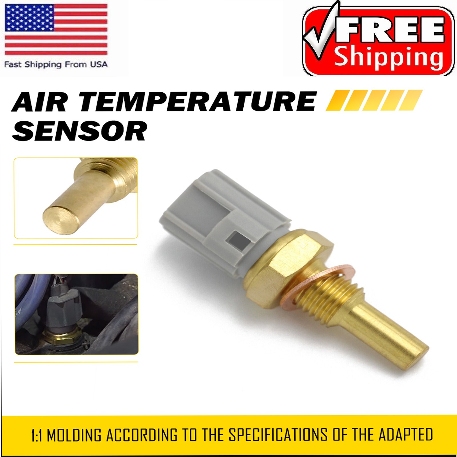 Engine Coolant Temperature Sensor Fit Toyota Runner 36008 Camry Corolla Lexus